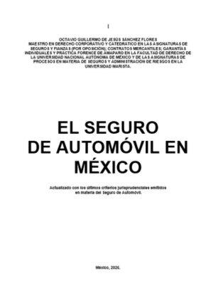 MATEMÁTICAS ACTUARIALES Y OPERACIONES DE SEGUROS